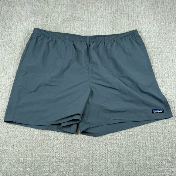NWT Patagonia Men's 2XL Baggies Gray 6 Mesh Lined Swim Trunks Shorts 57022